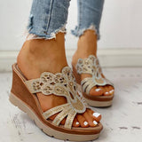 Myquees Platform Wedge Casual Sandals