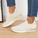 Myquees Breathable Mesh Knit Slip on Loafers Flat Walking Shoes