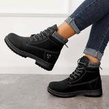 Myquees Classic Non Slip Ankle Work Boots Waterproof Hiking Combat Boots