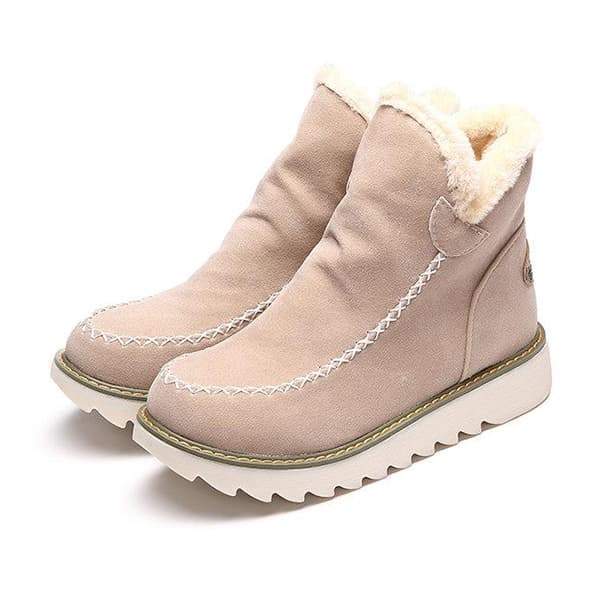 Myquees  Fur Lining Ankle Snow Boots