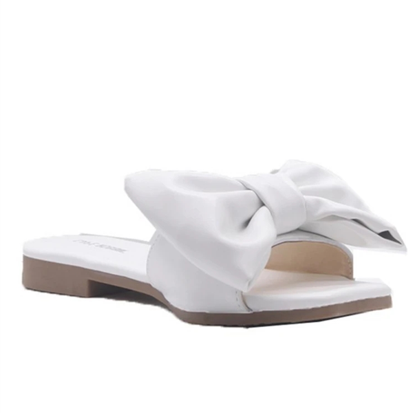 Myquees Bow Casual Slides Sandals