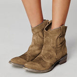 Myquees Daily Flat Heel Boots