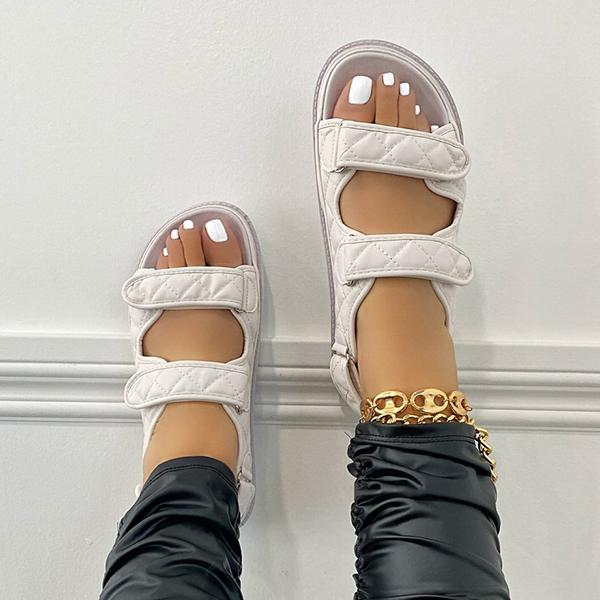Myquees Women Fashion Velcro Straps Sandals