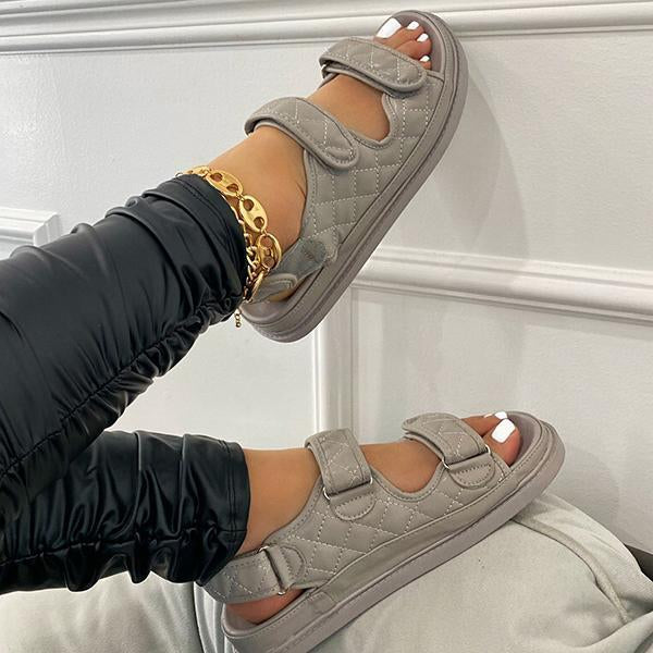 Myquees Women Fashion Velcro Straps Sandals