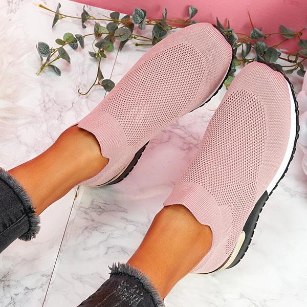 Myquees Daily Slip-on Knit Sneakers