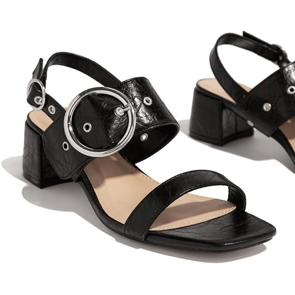 Myquees Around-The-Ankle Adjustable Buckle Closure Sandals