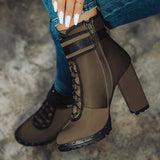 Myquees Elegant Women's High Heel Boots