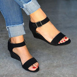 Myquees Daily Comfy Low Heel Wedge Sandals