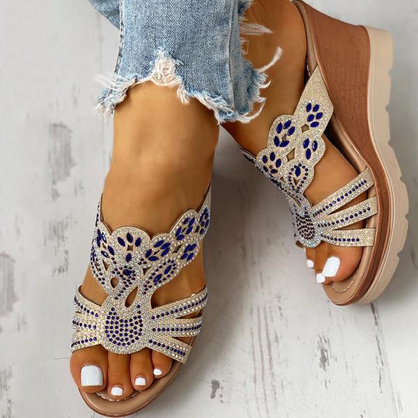 Myquees Platform Wedge Casual Sandals