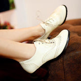 Myquees British Style Carved Classy Lace Up Oxford Shoes