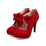 Myquees Cute Bow Knot High Heels