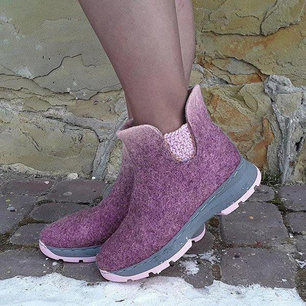 Myquees Winter Daily Slip-On Ankle Boots