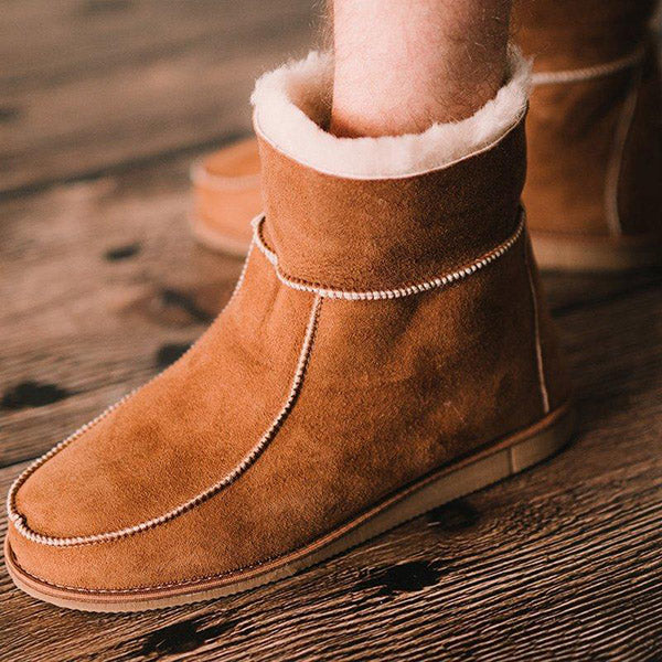 Myquees Women's Cute Casual Warm Ankle Snow Boots