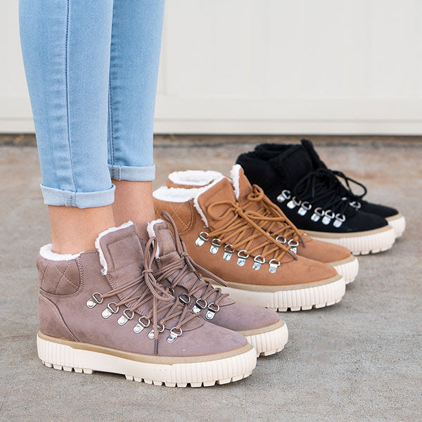 Myquees Winter Must Have Lug Booties