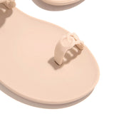 Myquees Casual Toe Loop Detailing Jelly Sandals
