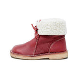 Myquees Women Winter Vintage Boots Warm Unisex Lace-up Shoes
