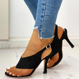 Myquees Toe Post Slingback Thin Heeled Sandals
