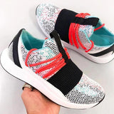 Myquees Women Colorful Mesh Flat Comfortable Sneakers
