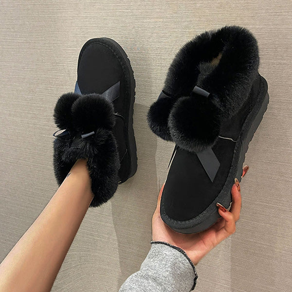 Myquees Fashion Thick-Soled Velvet Warm Snow Boots