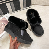 Myquees Fashion Thick-Soled Velvet Warm Snow Boots