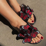 Myquees Fashion Butterfly Comfy Platform Sandals