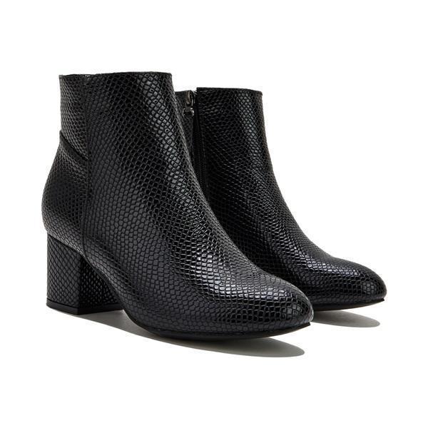 Myquees Women Trend Solid Color Zipper Ankle Boots