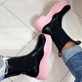 Myquees Colorful Platform Boots