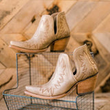 Myquees Cut-out Western Booties